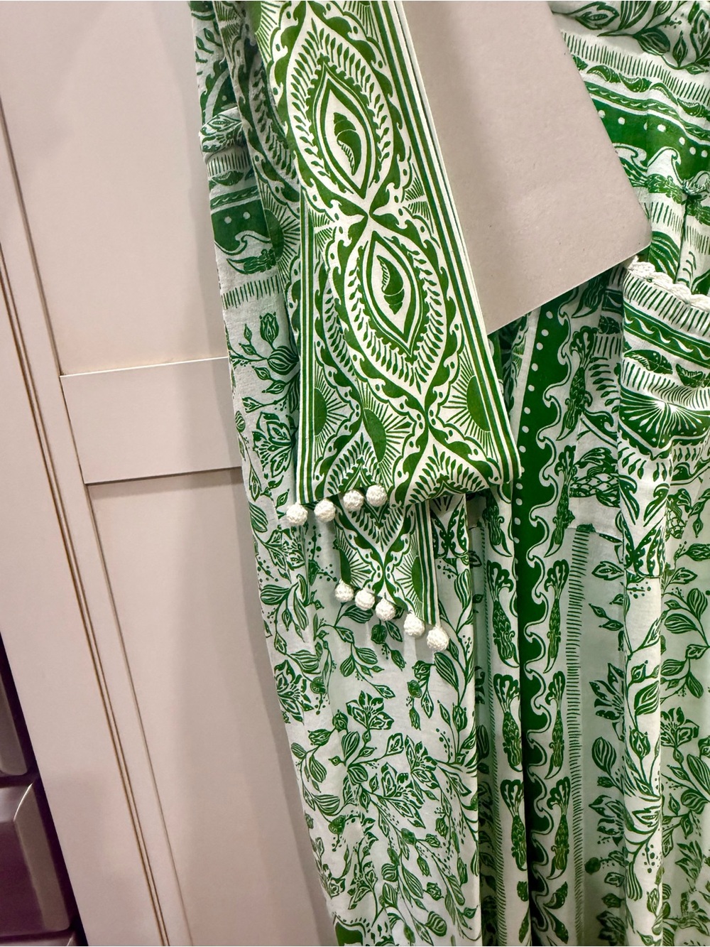 FARM Rio Green & White Tropical Print Jumpsuit — Size M - Picture 6 of 9